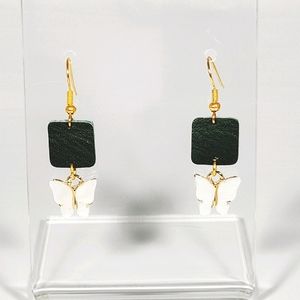 Butterfly Leather Earrings